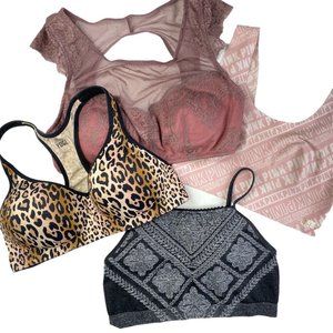 Lot of 4 Jog Bra Tops Pink Victoria’s Secret Target Walmart Size M